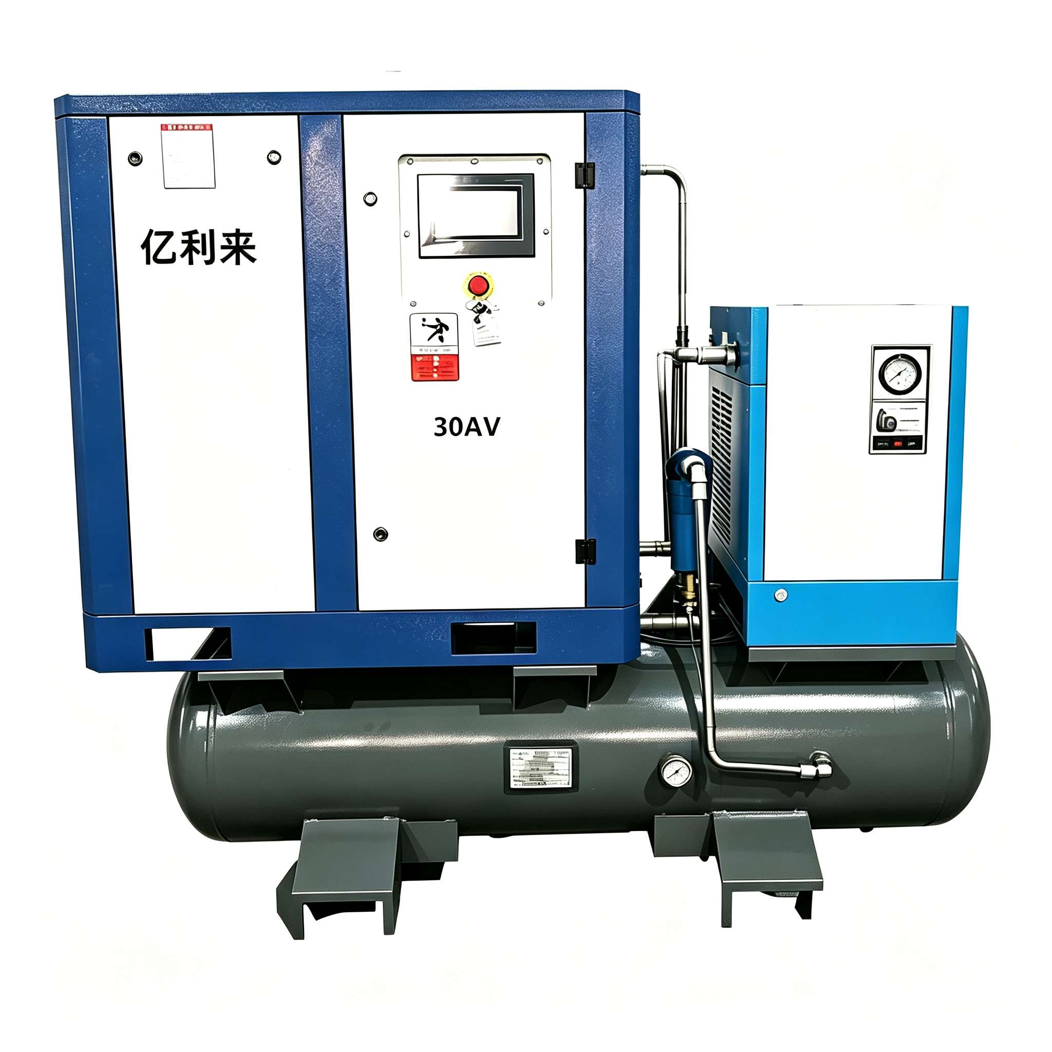 22kW 4 in 1 Fixed Speed Single Stage Air Compressor